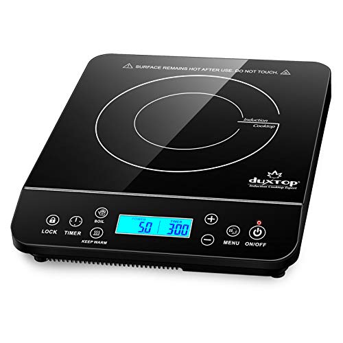 Duxtop Portable Induction Cooktop, Countertop Burner 1800W Black 9610LS