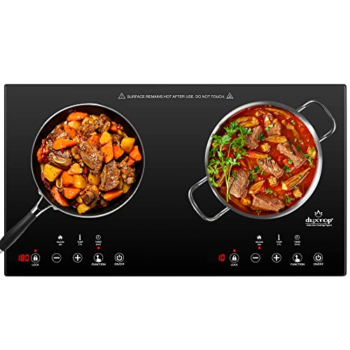 Duxtop 1800W Portable Induction Cooktop 2 Burner, 8620BI/BTK35